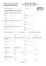 Đề kiểm tra định kỳ Giải tích 12 chương 3 trường THPT Triệu Quang Phục – Hưng Yên (bản Word)